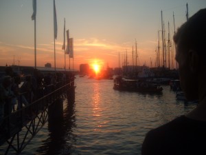 Sunset at Amsterdam Sail 2015