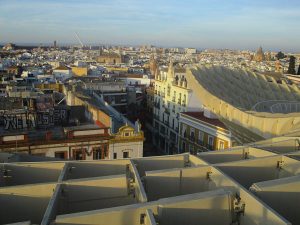 View from the top of the Metropol Parasol Seville