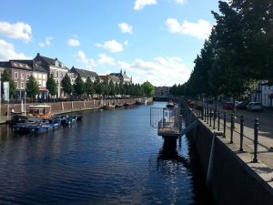 Picture of Breda harbour, taken on a sunny day in July 2016
