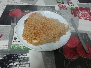 Heinz Baked Beans on Portuguese Toast