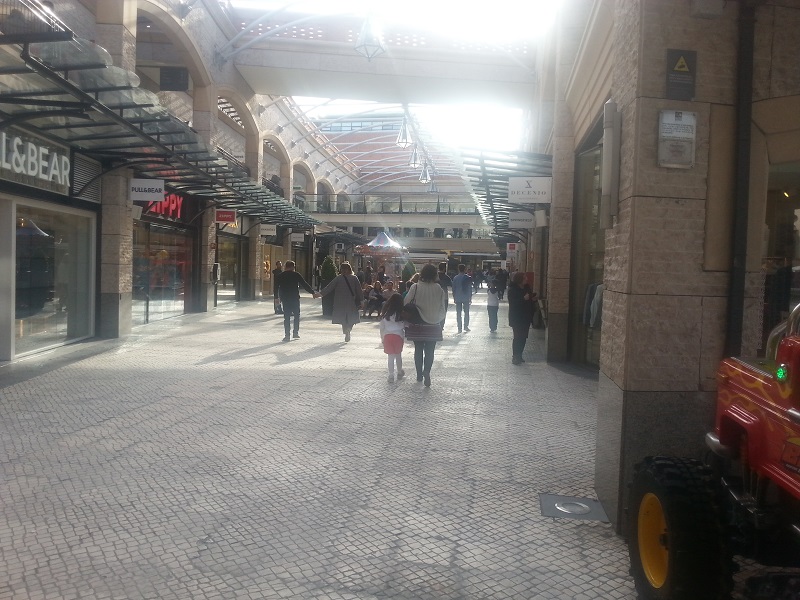 Open-Air Shopping Mall in Aveiro, Portugal