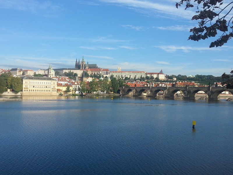 View Across the Vltava River in Prague