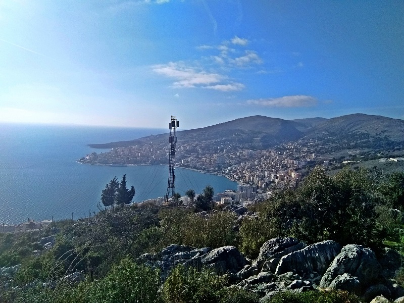 View of Sarnada (Albania) from Lëkurësi Castle