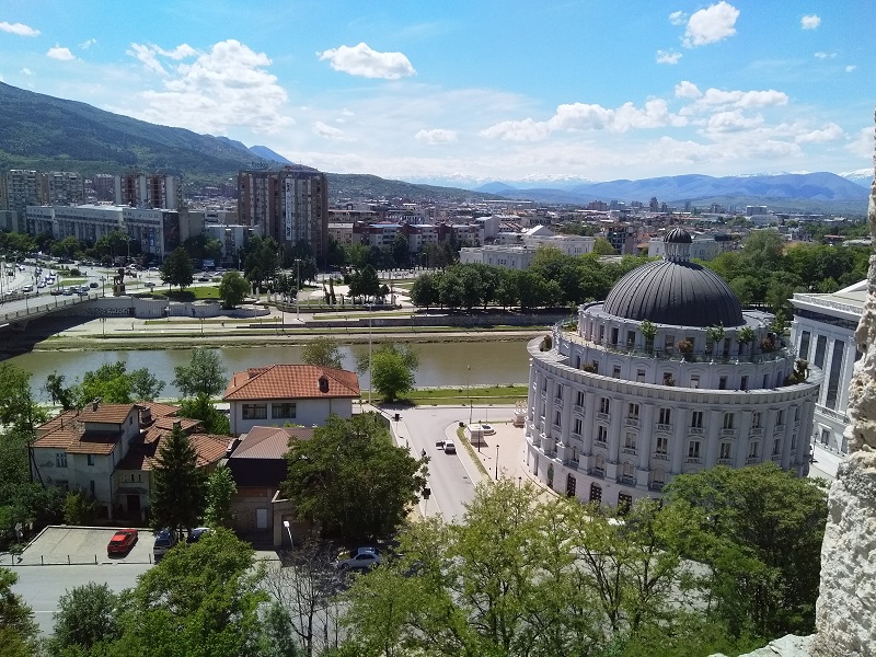 View of Skopje and River Vardar (Taken from Kale Fortress)