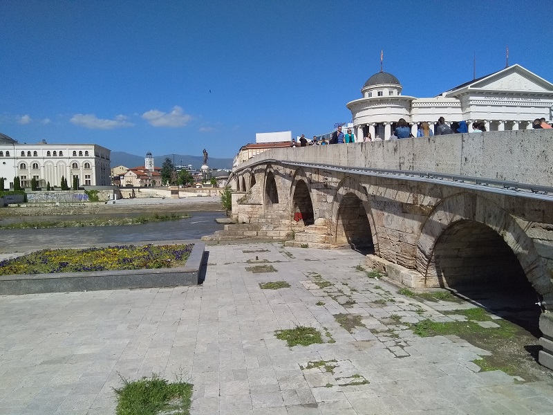 The Stone Bridge (Tourist Attraction in Skopje, Macedonia)