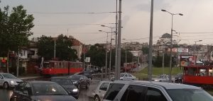 Apparently, if there's too much rain in Belgrade it brings the trams to a stop.