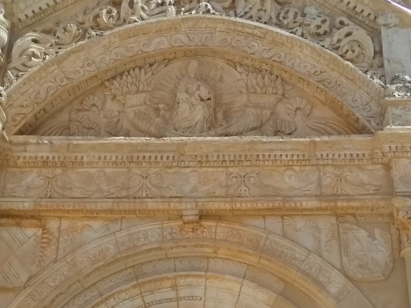 Carving Above the Entry Arch (Convento de San Antonio)
