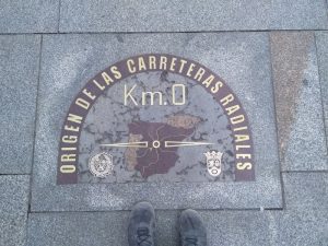 Kilometre 0 Marker in Madrid, Spain