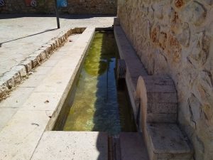 Stone water Trough Outside Historic Laundry