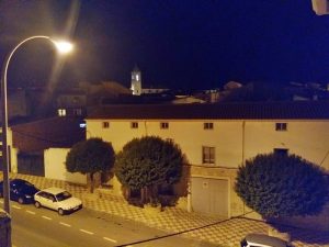 The Church of St Mary Magdalena Seen from a Distance at Night