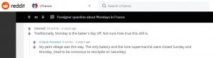 Shops Shut Monday in France? Don't Blame it on the Baker!
