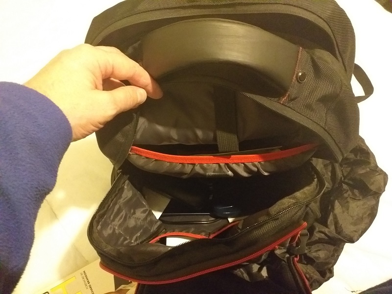 Thin fabric and not a lot of padding—that's one of the things I don't like about the Trust GXT 1250 Hunter Gaming Backpack