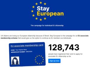 Individual EU Citizenship via the Stay European Campaign