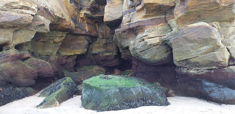 Colourful Rocks and Cliff Face