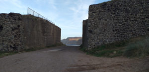 You have to pass through this gap to get from Skinningrove beach to the village itself