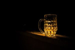 Glass Tankard with Beer Inside It